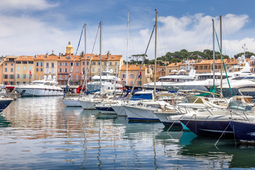 Fototapeta premium Port in Saint-Tropez, South of France