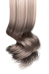 Fototapeta premium Blond hair curly strand