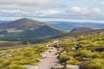 Small path leading to the top of the Ben Nevis Hill