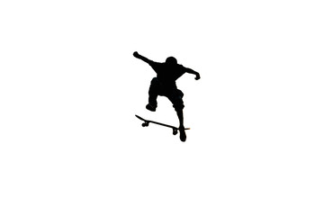 Fototapeta na wymiar Skateboard extreme sports