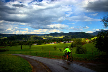 Radfahrer im Schwarzwald
