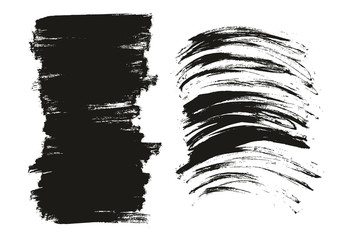 Flat Paint Brush Thin Long & Curved Background Mix High Detail Abstract Vector Background Mix Set 