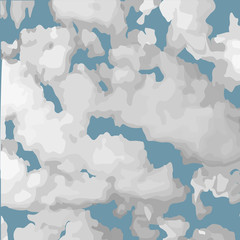 Vector illustration of Cloudy Sky.