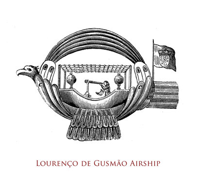 Bartolomeu Lourenco de Gusmao ( 1685 - 1724)  Brazilian Jesuit fabricated a balloon in the form of a bird with tail and wings which burned at the first and only experiment in 1720