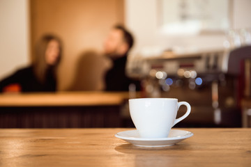 Coffee Shop Bar Counter Cafe Restaurant Relaxation Concept.