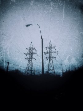 high voltage power line