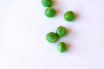 Green Peas fresh vegetable isolated on white background
