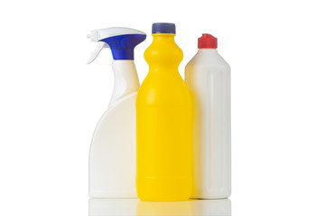 Cleaning jars isolated