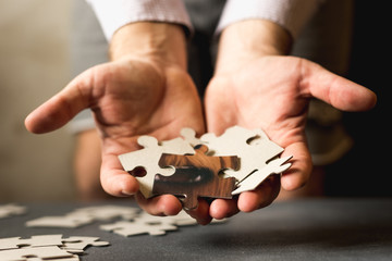 Idea business concept and the concept of solving social problems of the population and life
