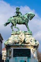 Equestrian statue of Prince Savoyai Eugen. Budapest, Hungary.