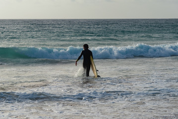 Surfers paradise island of the carnivals of Fuerteventura