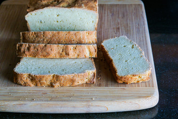 Homemade loaf of bread