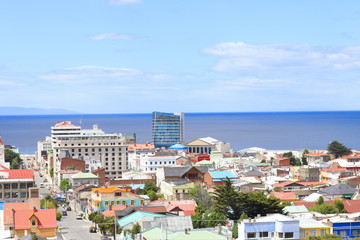 Fototapeta na wymiar View of the city of Punta Arenas Chile