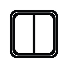 double light switch electric buttons. vector isolated icon
