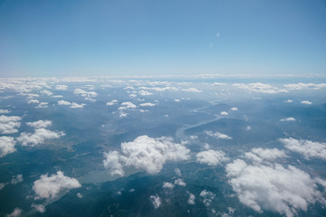 Fototapeta na wymiar airplane in sky