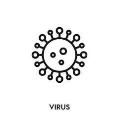 virus icon vector. virus sign symbol