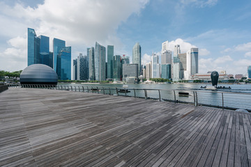 Obraz premium city skyline in singapore