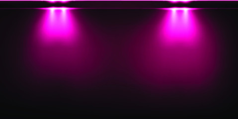 Background with glowing pink Lights. Beautiful banner design with glowing glittering lights