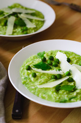 Green Pea Risotto