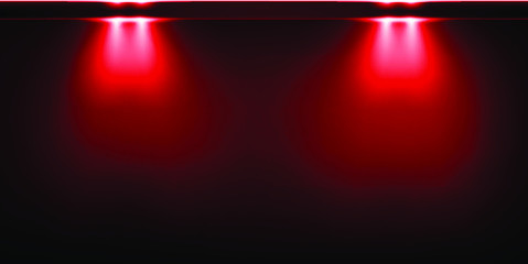 Background with glowing Red Lights. Beautiful banner design with glowing glittering lights