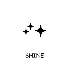 Shine flat vector icon