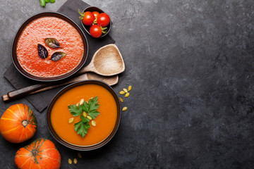 Tomato and pumpkin soup