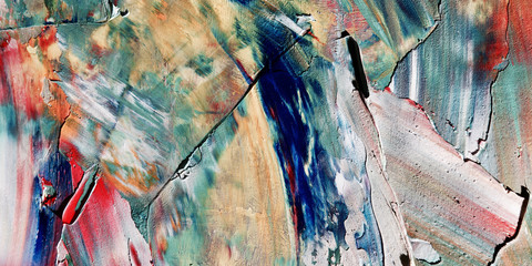 Colorful abstract background wallpaper. Modern motif visual art.  Mixtures of oil paint. Trendy...