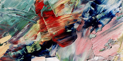 Colorful abstract background wallpaper. Modern motif visual art.  Mixtures of oil paint. Trendy...