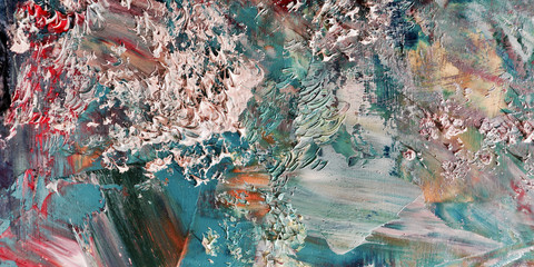 Colorful abstract background wallpaper. Modern motif visual art.  Mixtures of oil paint. Trendy...