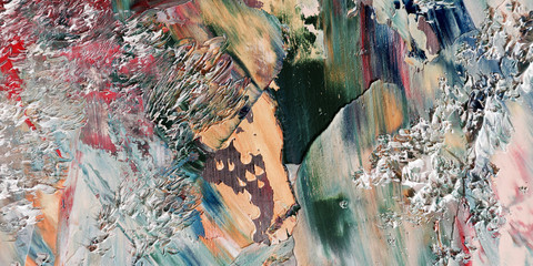 Colorful abstract background wallpaper. Modern motif visual art.  Mixtures of oil paint. Trendy...