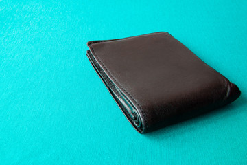 Empty wallet with no money in the background.
Bankruptcy is an empty wallet.
It is not possible to repay the loan and mortgage.
Old and empty black wallet