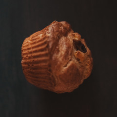 Salty muffins with mushrooms - vintage