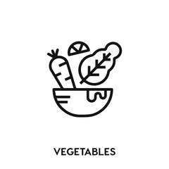 vegetables icon vector. vegetables icon vector symbol illustration. Modern simple vector icon for your design. vegetables icon vector	