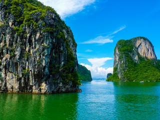 View Of Famous world heritage Halong Bay In Vietnam