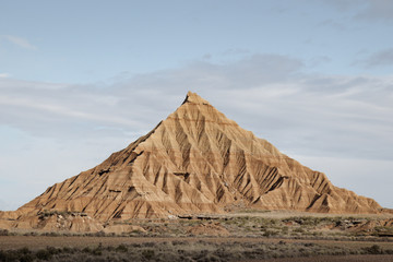 Striking pyramid of earth created naturally