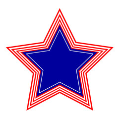 American star symbol emblem badge icon isolated