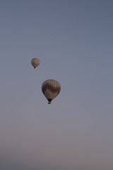 Shocking sunrise from hot air balloon in cappadocia
