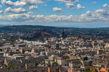 Birdview of Edinburgh from Arthur's seat
