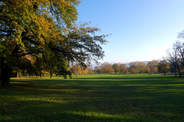 Autumn panorama in the afternoon, Germany