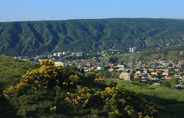 Fototapeta na wymiar Georgia. Beautiful view of the city of Tbilisi.