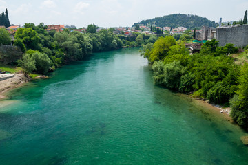 Fototapeta na wymiar Mountain river creek landscape in Montenegro 