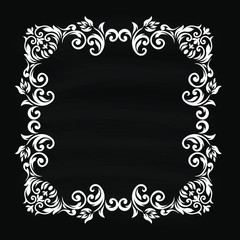 Damask pattern vector element. Classic luxury old-fashioned ornament grunge background. Royal victorian texture for wallpaper, textile, fabric, wrapping. Exquisite floral baroque patterns.