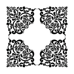 Damask pattern vector element. Classic luxury old-fashioned ornament grunge background. Royal victorian texture for wallpaper, textile, fabric, wrapping. Exquisite floral baroque patterns.