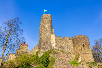 Burg Stolpen im sächsischen Landkreis Sächsische Schweiz-Osterzgebirge in der Nähe von Dresden