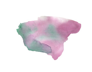 Watercolor painting abstract background isolated on white. Design elements for wedding invitation, greeting card, business cards, bredn book