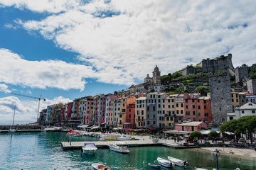 panoramic view of the old town of cinque terre