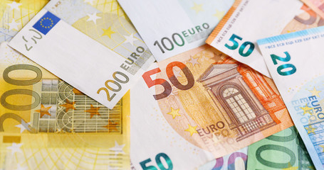 Euro Money. Euro cash background. Euro Money Banknotes