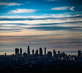 Fototapeta premium Downtown Los Angeles skyline at Sunrise
