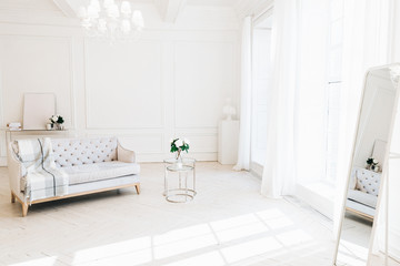 Stylish cozy bright apartment interior