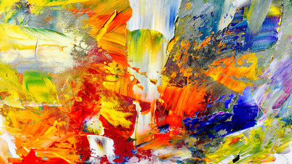 Colorful abstract background wallpaper. Modern motif visual art.  Mixtures of oil paint. Trendy...